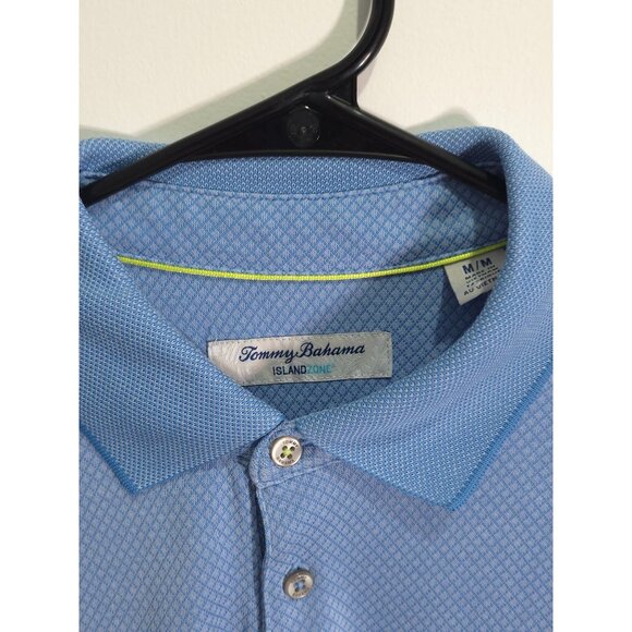 Tommy Bahama Men's Island Zone M Blue Polo Shirt - Picture 2 of 8